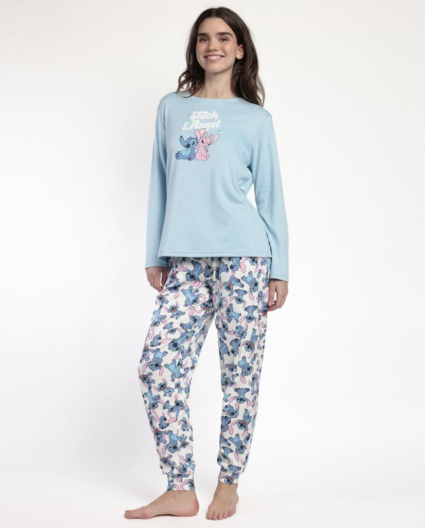 63322 PIJAMA MUJER INTERLOCK LILO & STITCH DISNEY ADMAS