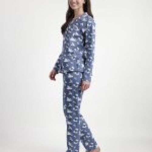 63419 PIJAMA MUJER ABIERTO 100% ALGODON SNOOPY ADMAS