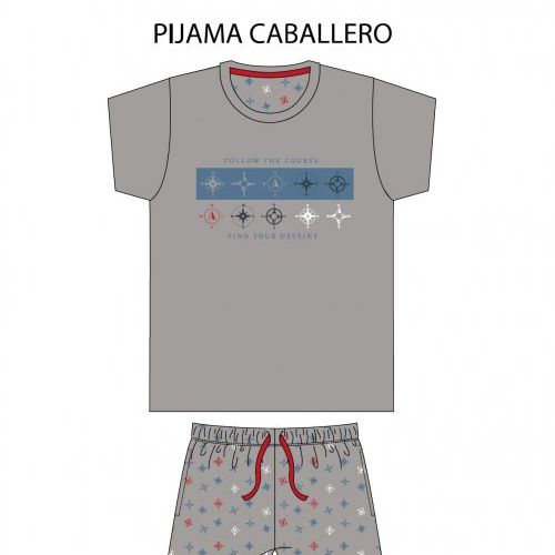 kn 665 pijama verano hombre kinanit
