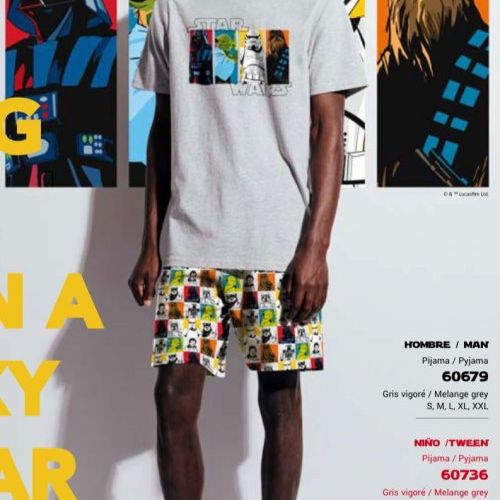 60679 PIJAMA CORTO CABALLERO STAR WARS