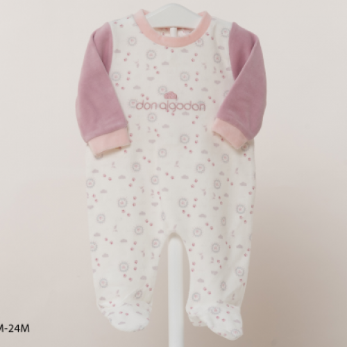 DA 22026 pelele niña terciopelo don algodon