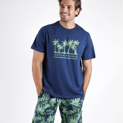 55549 PIJAMA CORTO CABALLERO TROPICAL ADMAS
