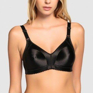 sujetador reductor naturana sin aros copa c negro y piel (2)