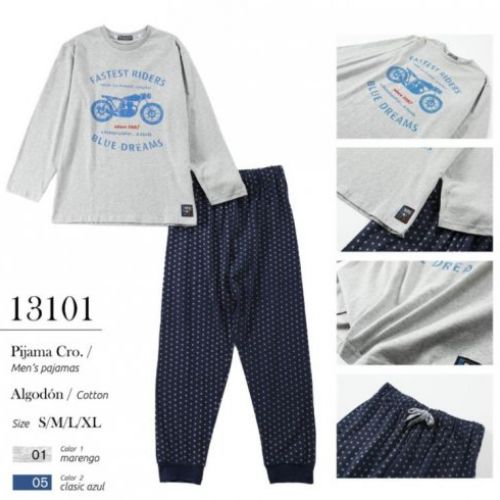 13101 pijama cballero algoson blue dreams