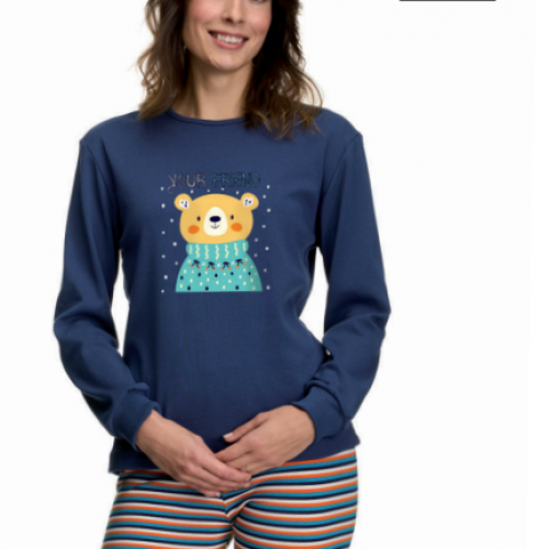 7691 PIJAMA SEÑORA ALGODON FELPA EVEN