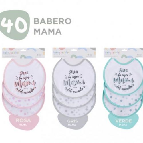 40 BABEROS  PACK 3 MAMI BABY PASITOS