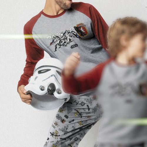 62495 PIJAMA CABALLERO INTERLOCK STAR WARS  ADMAS