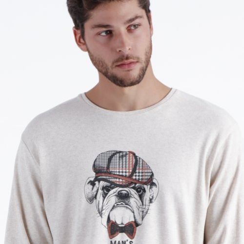 60301 PIJAMA CABALLERO BULLDOG INTERLOCK  ADMAS