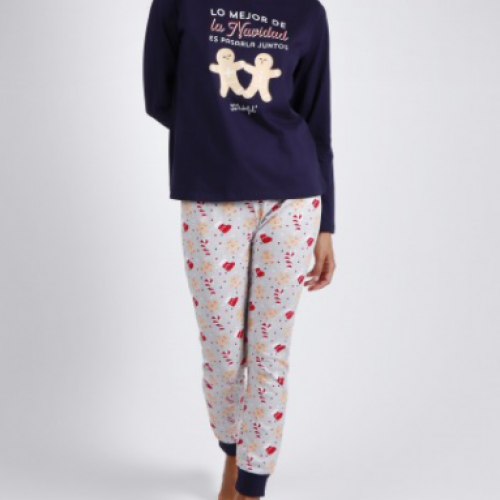50746 PIJAMA SEÑORA INTERLOCK GALLETAS ADMAS