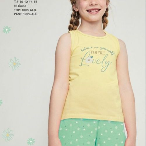 22117075 PIJAMA NIÑA 2 A 6 / 2011757 DE  8 A 16 TOBOGAN