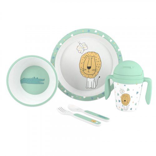 SET 19 VAJILLA 5 PIEZAS SAVANA INTERBABY