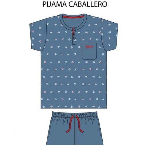 KN 662 PIJAMA HOMBRE VERANO KINANIT