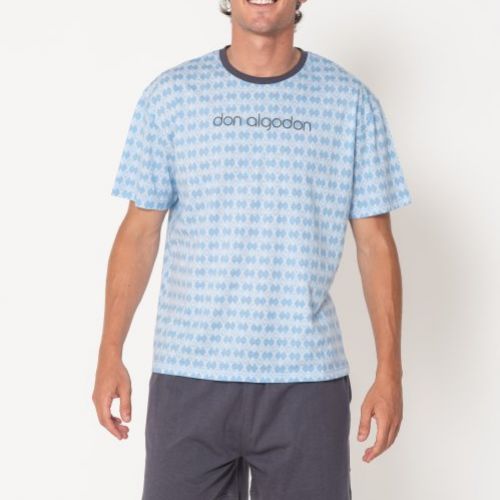 DA24306 PIJAMA CABALLERO VERANO DON ALGODON