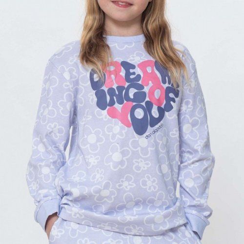 pijama juvenil lila don algodon da24235