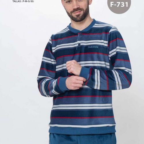 F 731 PIJAMA CABALLERO SPANDEX FABIANNI