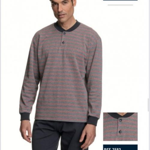 7583 PIJAMA CABALLERO ASSMAN  ALGODON FELPA