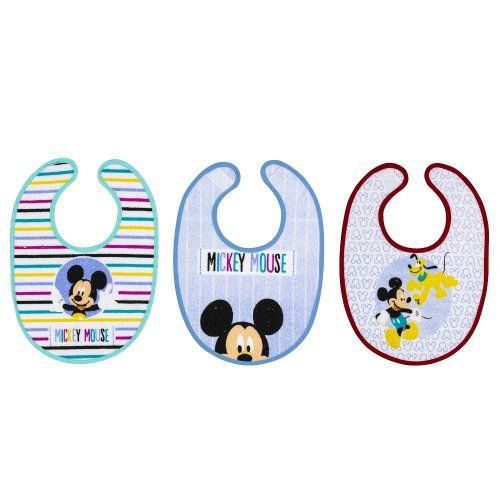 MK RIZO VL20  BABERO RIZO VELCRO MICKEY DISNEY 20X30   PACK 3 INTERBABY