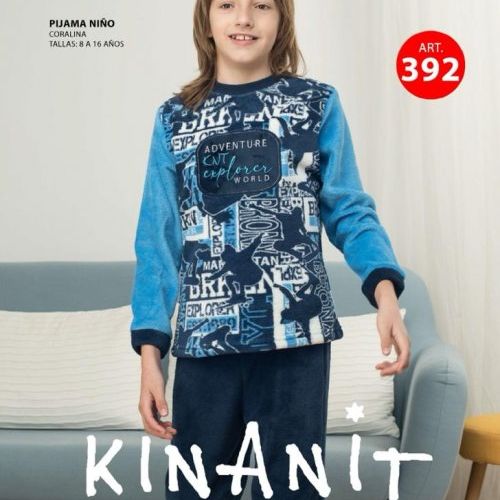 KN 392 PIJAMA CABALLERO CORALINA