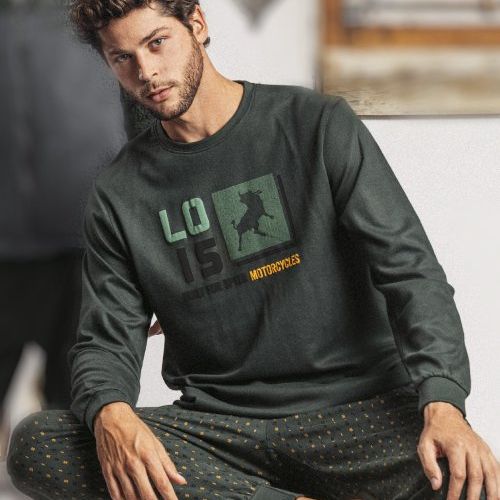 62156 PIJAMA CABALLERO 100 % ALGODON LOIS