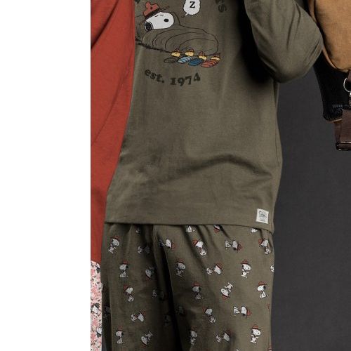 62015 PIJAMA CABALLERO 100% ALGODON  SNOOPY ADMAS