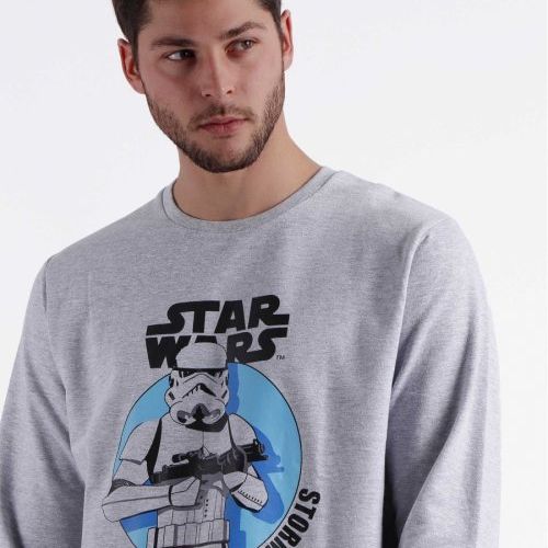 60714 PIJAMA CABALLERO ALGODON CON FELPA STARS WARS ADMAS