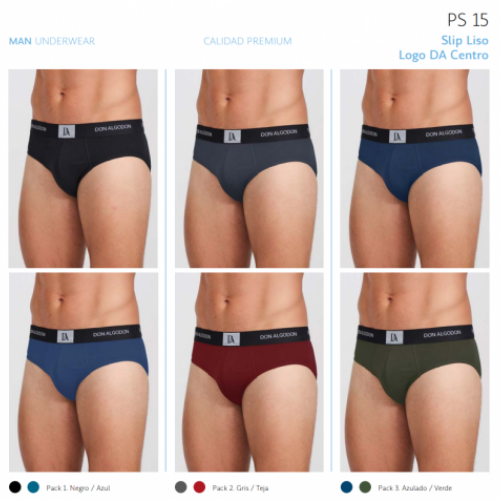 PS15 SLIP HOMBRE DON ALGODON