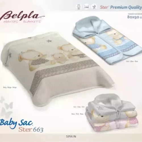 663 BABY SAC BELPLA MANTA SACO BEBE BELPLA