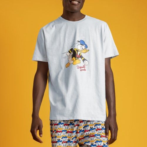 63206 PIJAMA HOMBRE LISO DONALD VINTAGE AL POR MAYOR